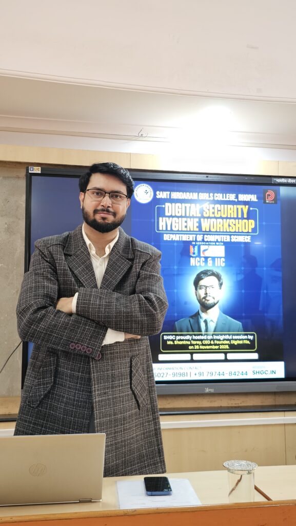 Shantanu Tarey Digital Hygiene Session SHGC, Bhopal